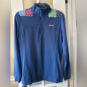 EUC Vineyard Vines holiday/winter 3/4 zip pullover; women’s size small